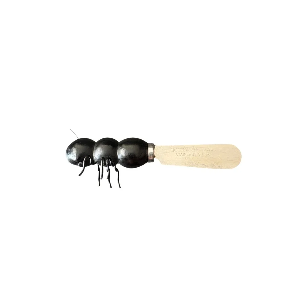 Boston Warehouse Ant Spreader Knife Black Bug Insect Cheese Butter Utensil